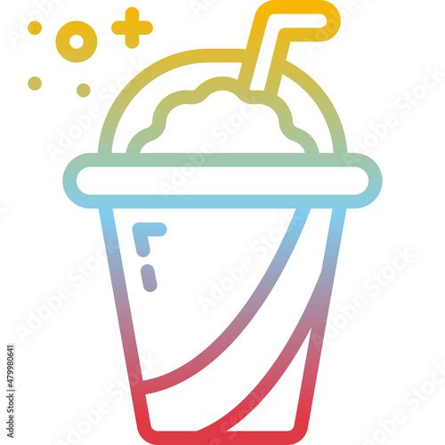 soft drink gradient icon