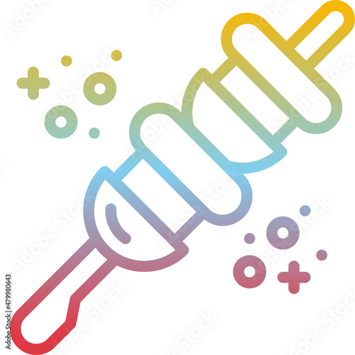 skewer gradient icon