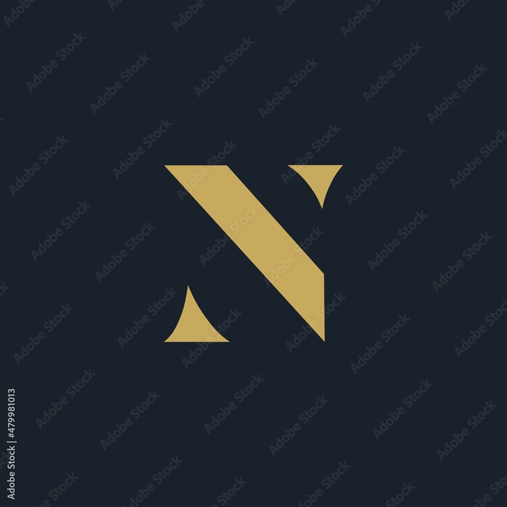 Classic Luxury Initials Monogram N logo design Classic Luxury Initials Monogram N logo design