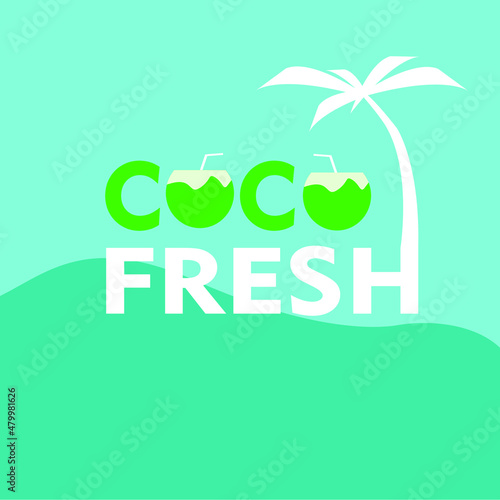Coco fresh water drink.