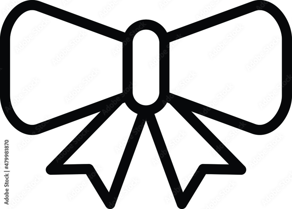 Bow Vector Icon Design Illustration Bow Vector Icon Design Illustration