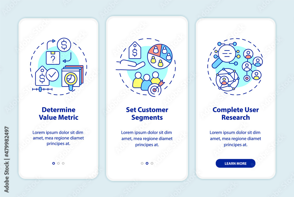 How to create pricing strategy onboarding mobile app screen. Value ...