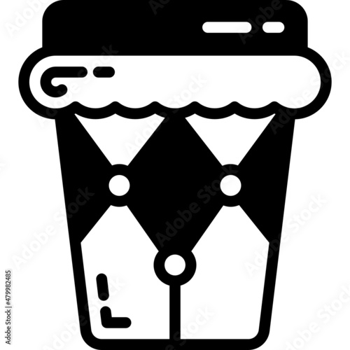 drum solid line icon