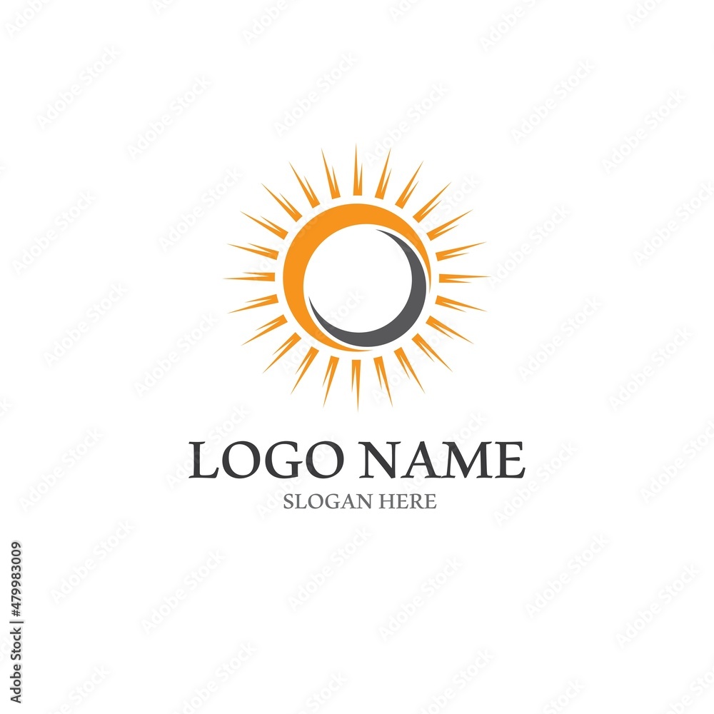 Fototapeta premium Sun Vector illustration Icon Logo