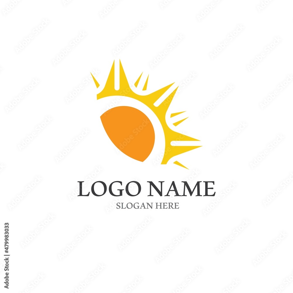Sun Vector illustration Icon Logo Sun Vector illustration Icon Logo