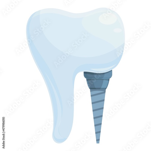Dental bone icon cartoon vector. Oral tooth. Care clinic