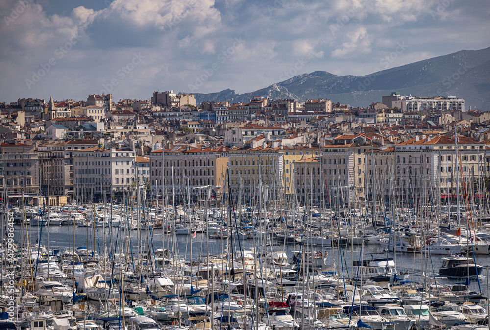 The Old Port in Marseille, France