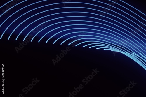 Wallpaper Mural Abstract blue light streaks Torontodigital.ca