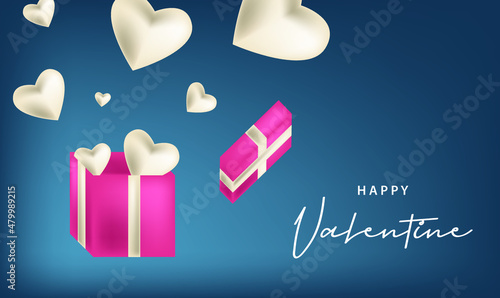 happy valentines day pattern illustration background wallpaper banner template flyer poster event label backdrop modern vector design concept premium color digital card ornamental black gold luxury