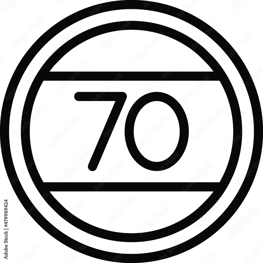 Speed limit Vector Icon Design Illustration Speed limit Vector Icon Design Illustration