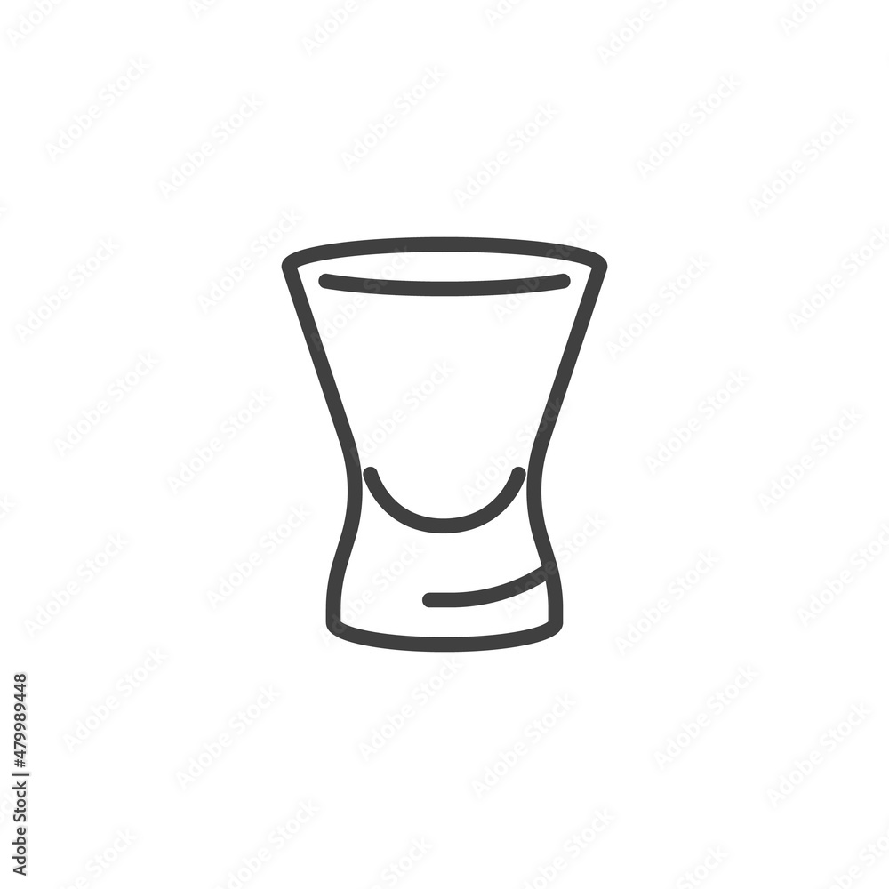 Cosmopolitan glass line icon Cosmopolitan glass line icon