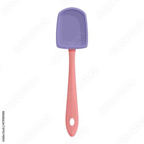Bbq spatula icon cartoon vector. Grill spoon. Food tool © nsit0108