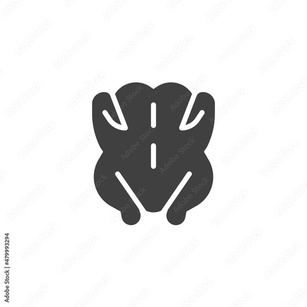 Chicken meat vector icon