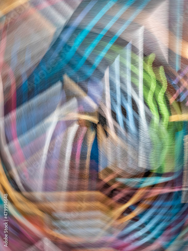 Abstract photo - intentional camera movement  ICM   technique to create a dreamy  moody artistic background photo of blurry subjects - lines