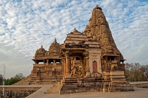 Kandariya Mahadeva Temple  dedicated to Lord Shiva  Western Temples of Khajuraho  Madya Pradesh  India. UNESCO heritage site.