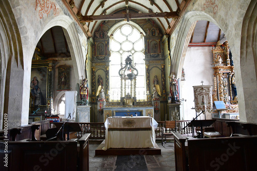Primelin; France - may 16 2021 : Saint Tugen church photo