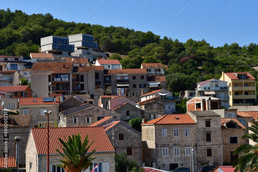 Vis, Croatia- september 3 2021 : picturesque old city
