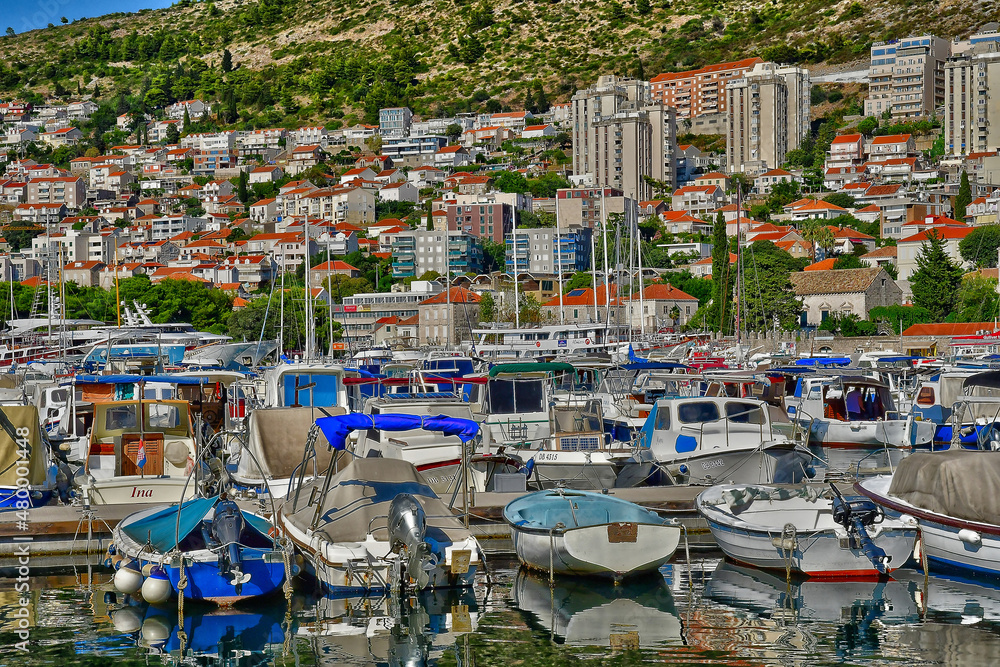 Dubrovnik, Croatia- september 3 2021 : new port