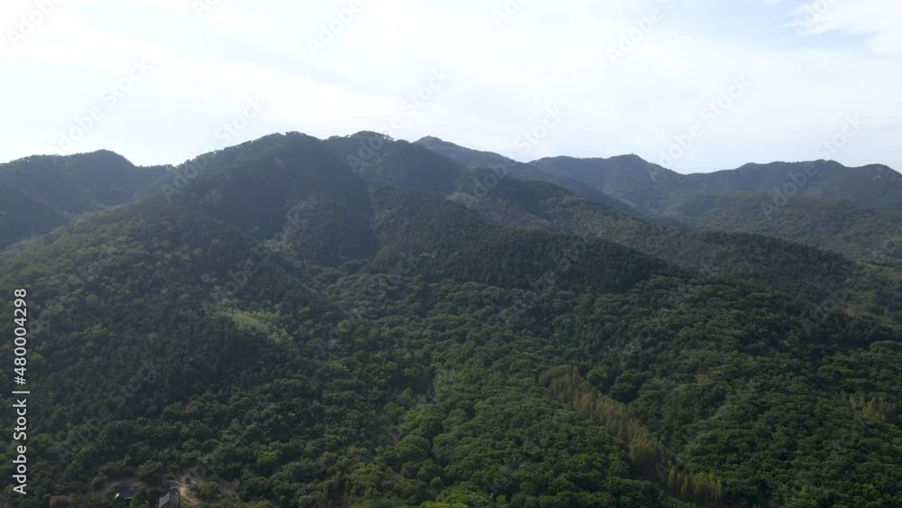 Aerial photography of Mount Tai Chaoyang Cave Forest Park Aerial photography of Mount Tai Chaoyang Cave Forest Park