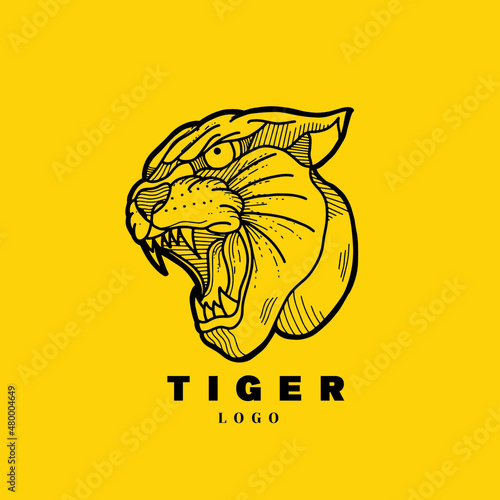 tiger head vector