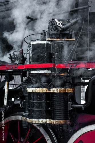 Old steam engine details