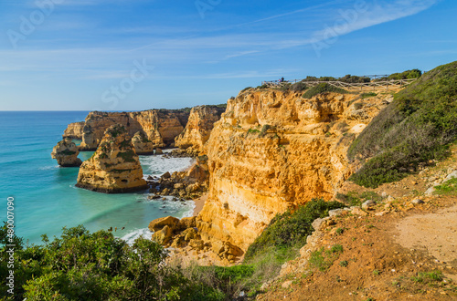 Cliffs in the Coast of Algarve