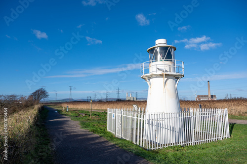 East Usk Lighthouse in the Wetlands of Newport, South Wales photo