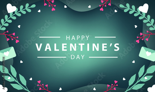 happy valentines day pattern illustration background wallpaper banner template flyer poster event label backdrop modern vector design concept premium color digital card ornamental black gold luxury