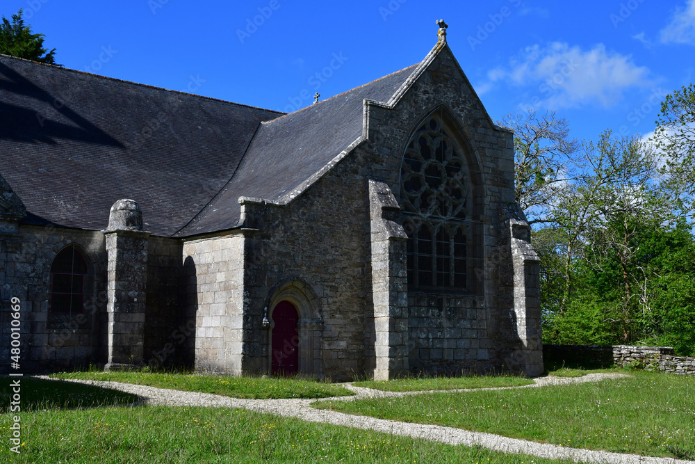 Ploneour Lanvern; France - may 16 2021 : Languivoa chapel