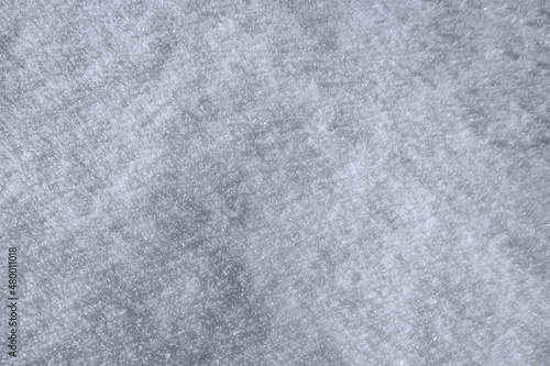 Texture of white snow falling in the mountains 
