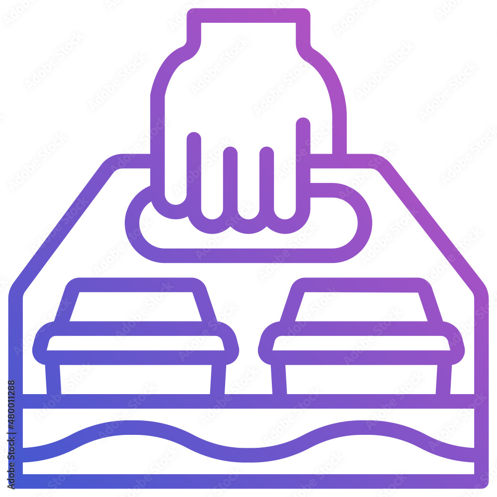 Takeaway Coffee Cup line gradient icon Takeaway Coffee Cup line gradient icon