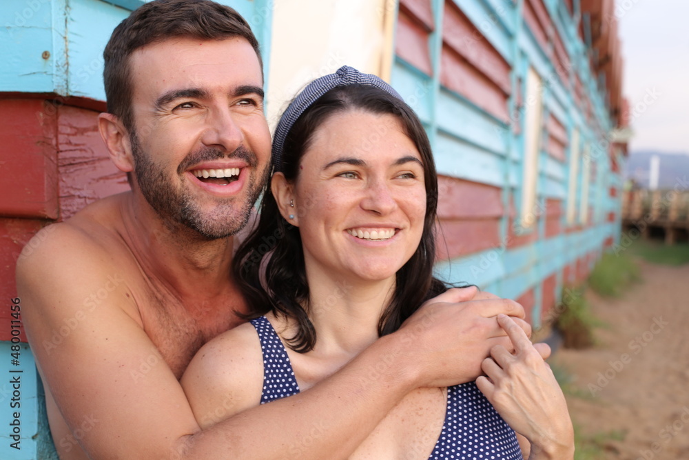 Cute couple enjoying a vacation Cute couple enjoying a vacation