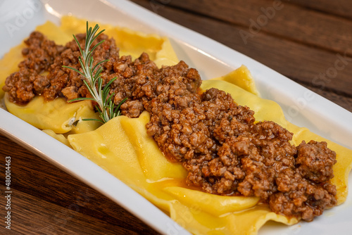 Agnolotti al ragù photo