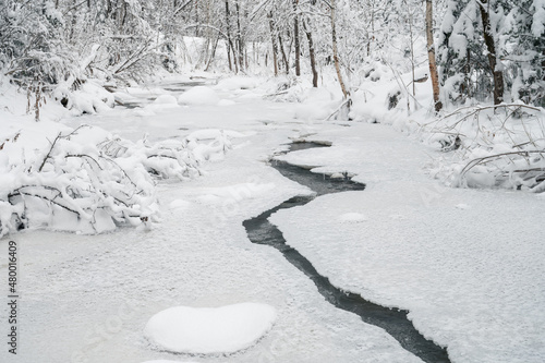 Beauty winter landscape wit...