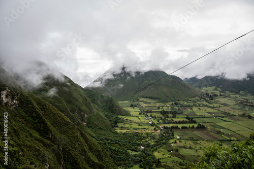 mountain landscapes near volcanoes near the capital Quito 