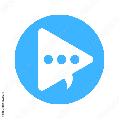 play and chat can be used for logo, icon, app, social media, and others.