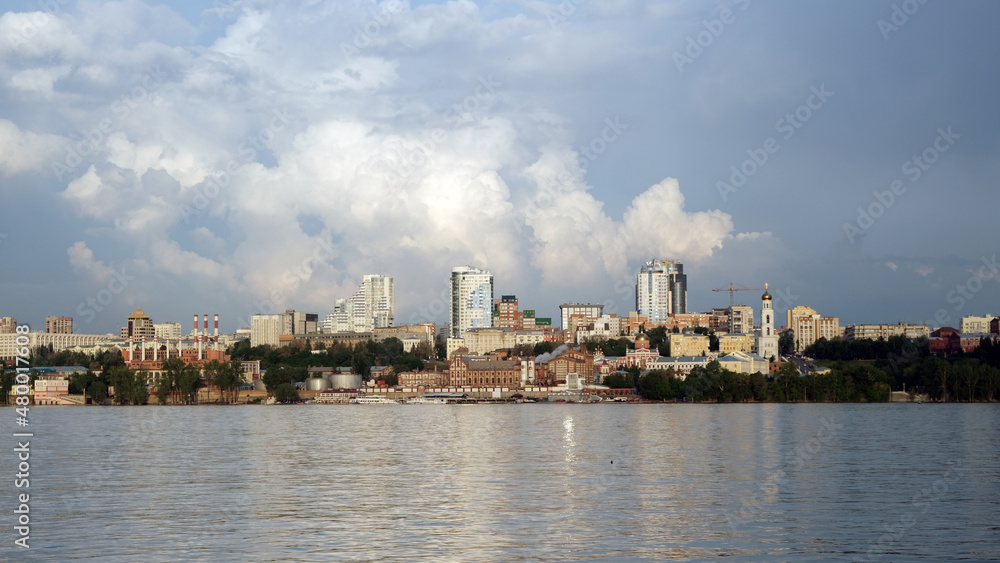View of the city of Samara from the Volga River
