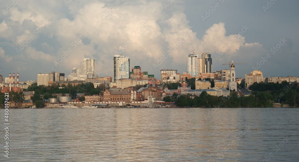 View of the city of Samara from the Volga River