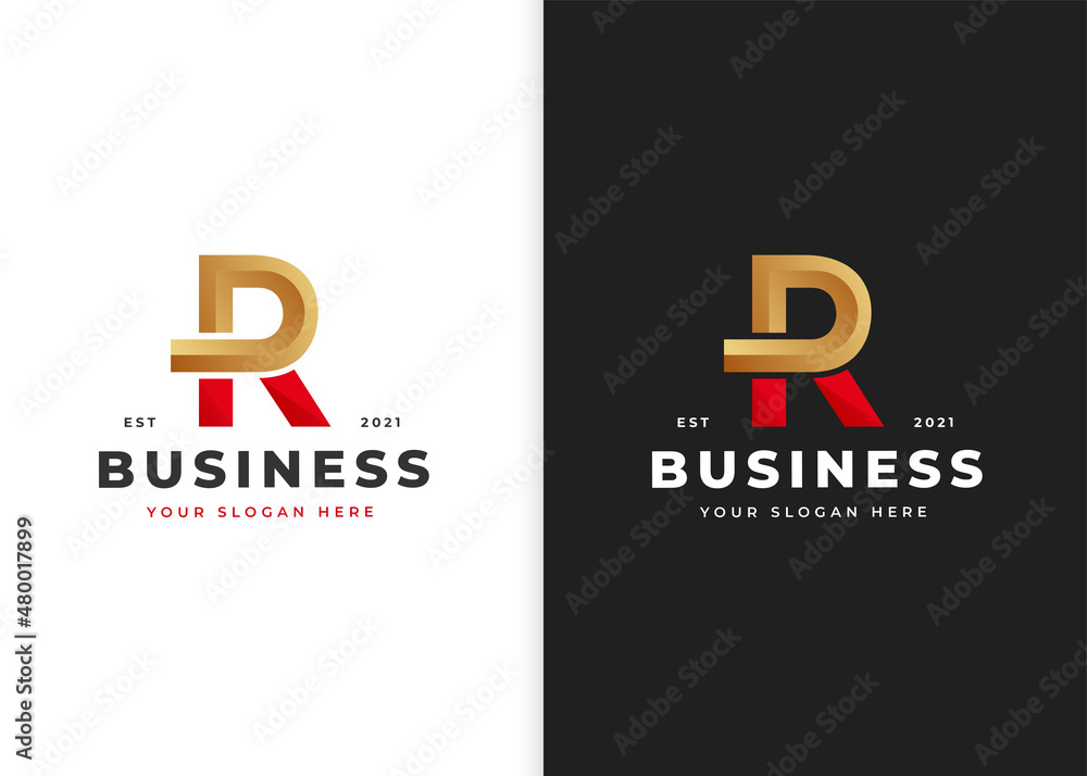 Letter R logo design template. Vector illustrations Letter R logo design template. Vector illustrations