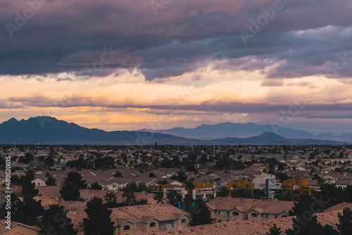 Las Vegas Mountains sunset