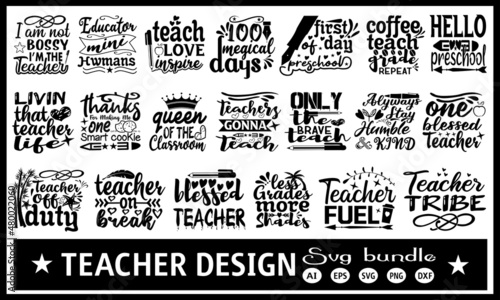 Teacher svg bundle