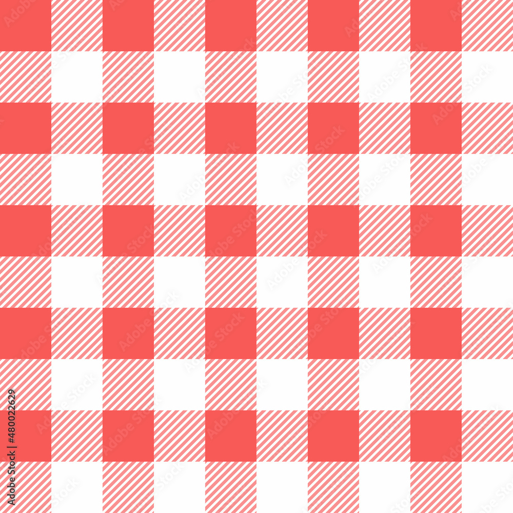 Gingham pattern vector in pastel pink and white. Seamless vichy check plaid graphic for scarf, tablecloth. Gingham pattern vector in pastel pink and white. Seamless vichy check plaid graphic for scarf, tablecloth.