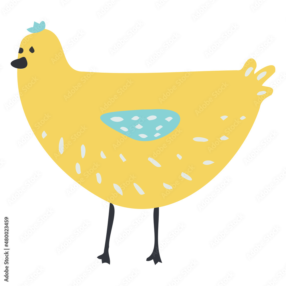 Cute happy little yellow chick Cute happy little yellow chick
