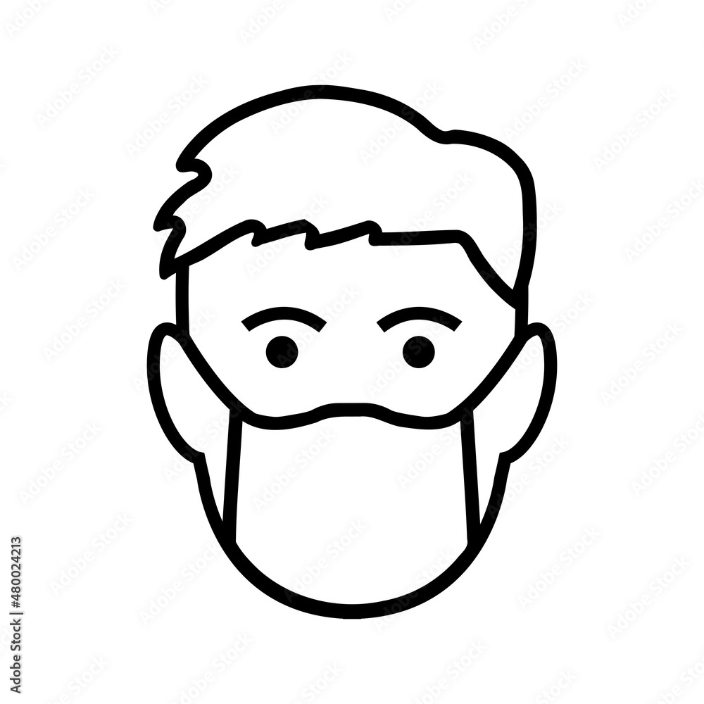 Face mask vector symbol Face mask vector symbol