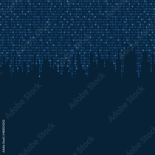 Binary code cyber pattern matrix