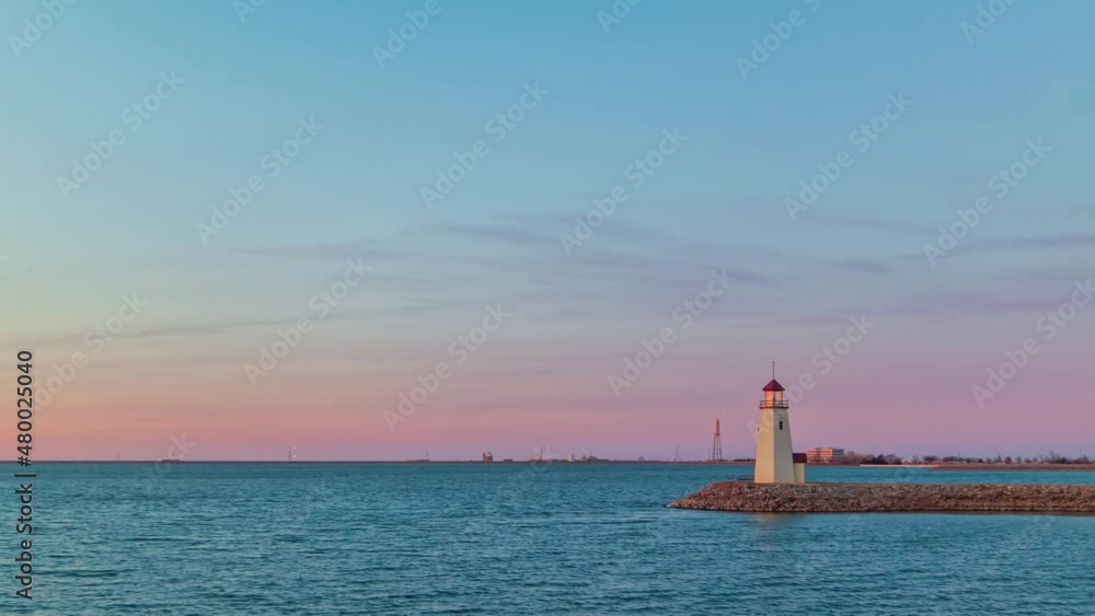 Sunset timelapse of the Lake Hefner light house Sunset timelapse of the Lake Hefner light house