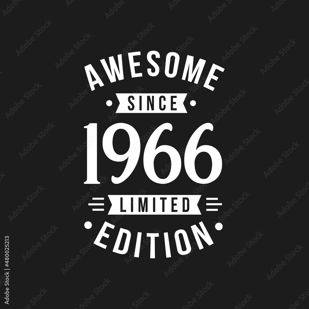 Born in 1966 Awesome since Retro Birthday, Awesome since 1966 Limited Edition Born in 1966 Awesome since Retro Birthday, Awesome since 1966 Limited Edition