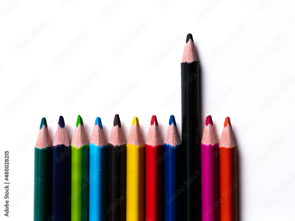 difference in thinking shown visually with colored pencils difference in thinking shown visually with colored pencils