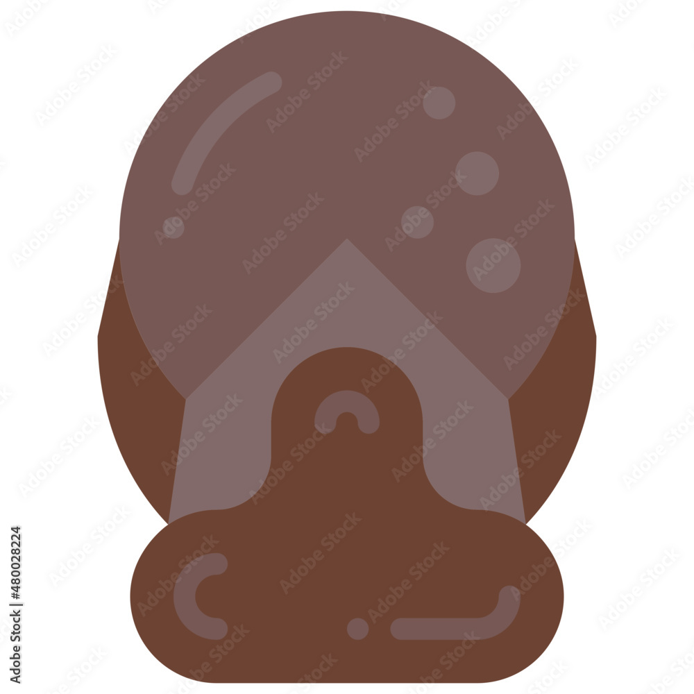 lava cake flat icon lava cake flat icon