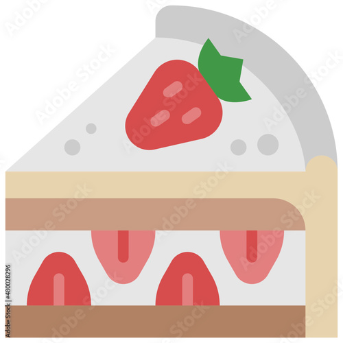 shortcake flat icon